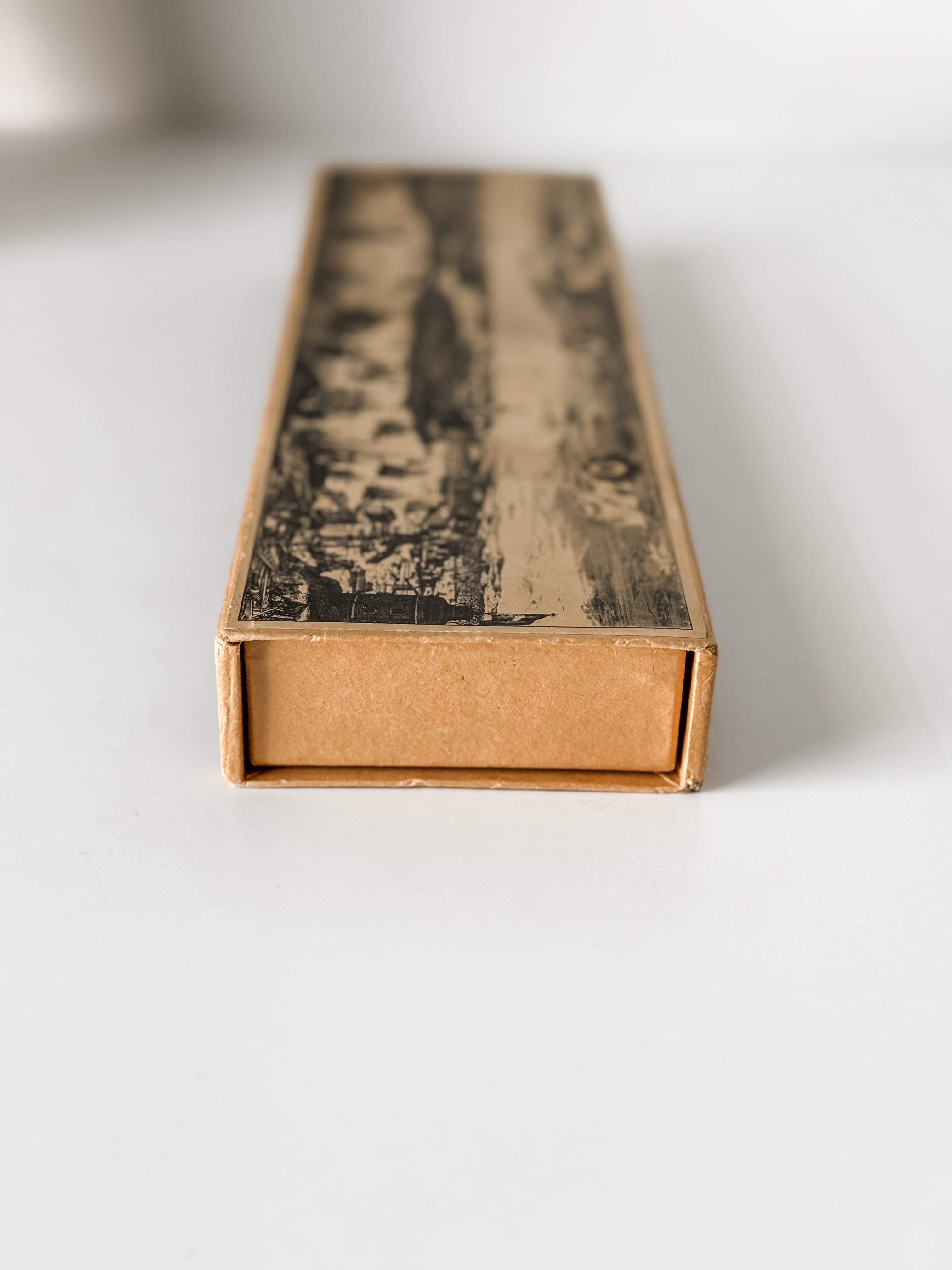 Vintage Swedish Fireplace Matches In Graphic Cardboard Box