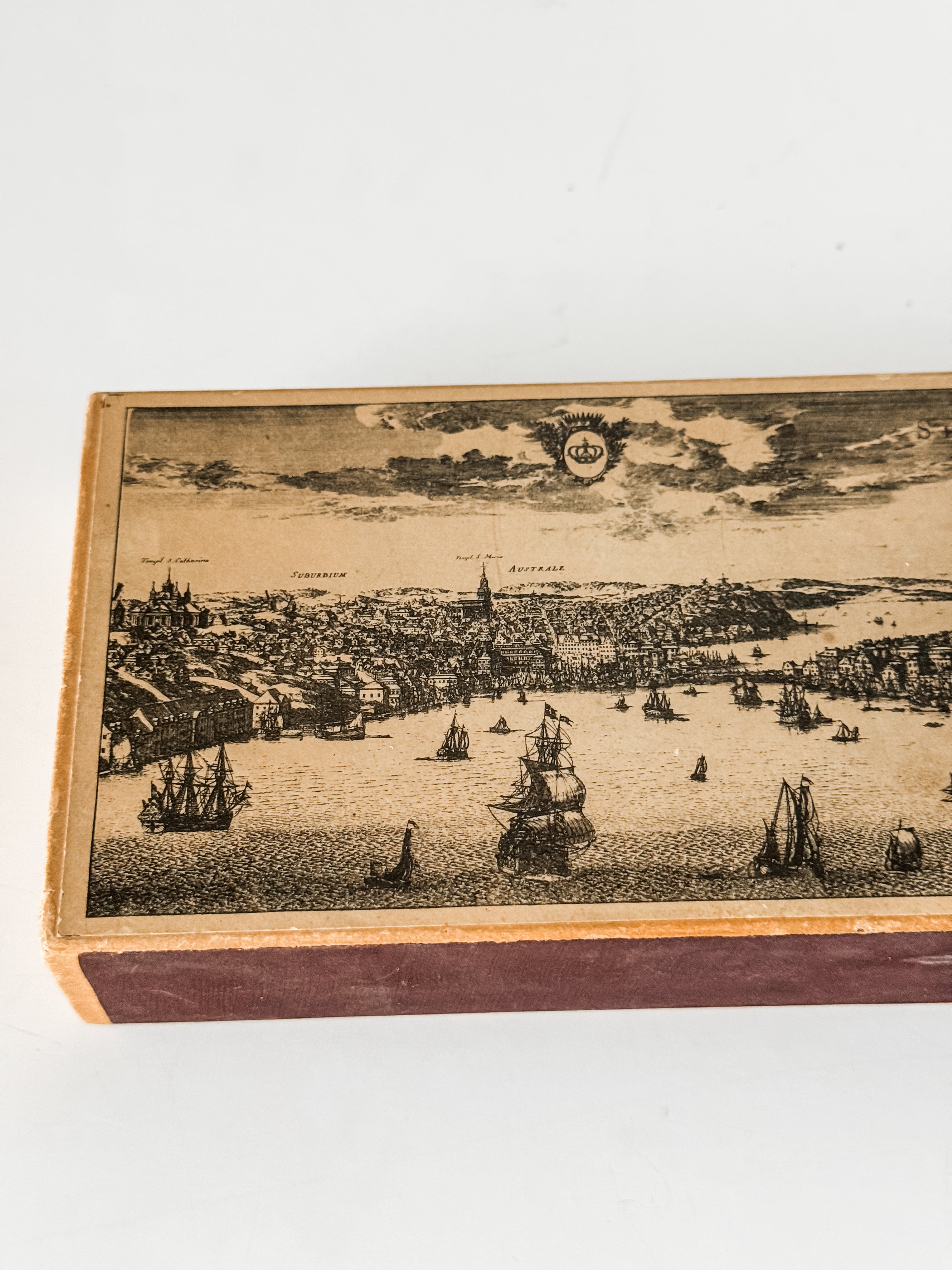Vintage Swedish Fireplace Matches In Graphic Cardboard Box