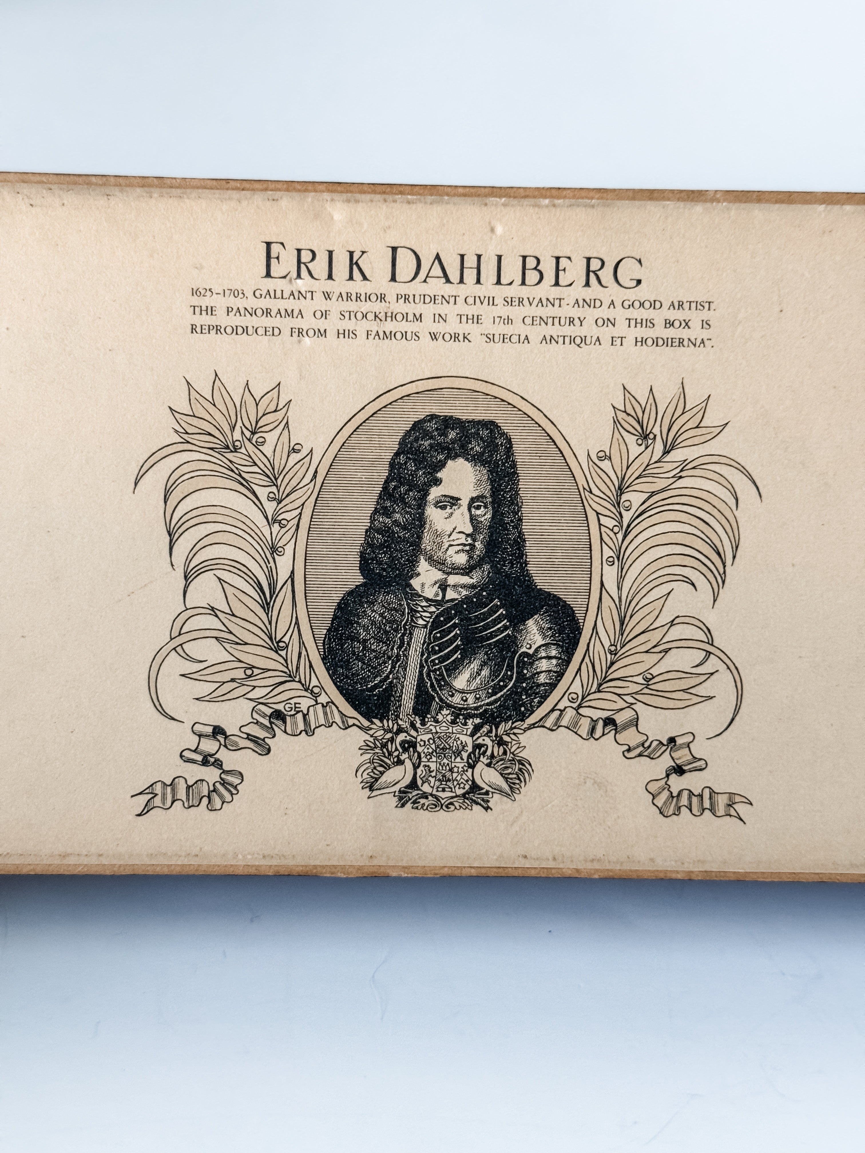 Vintage Swedish Fireplace Matches In Graphic Cardboard Box