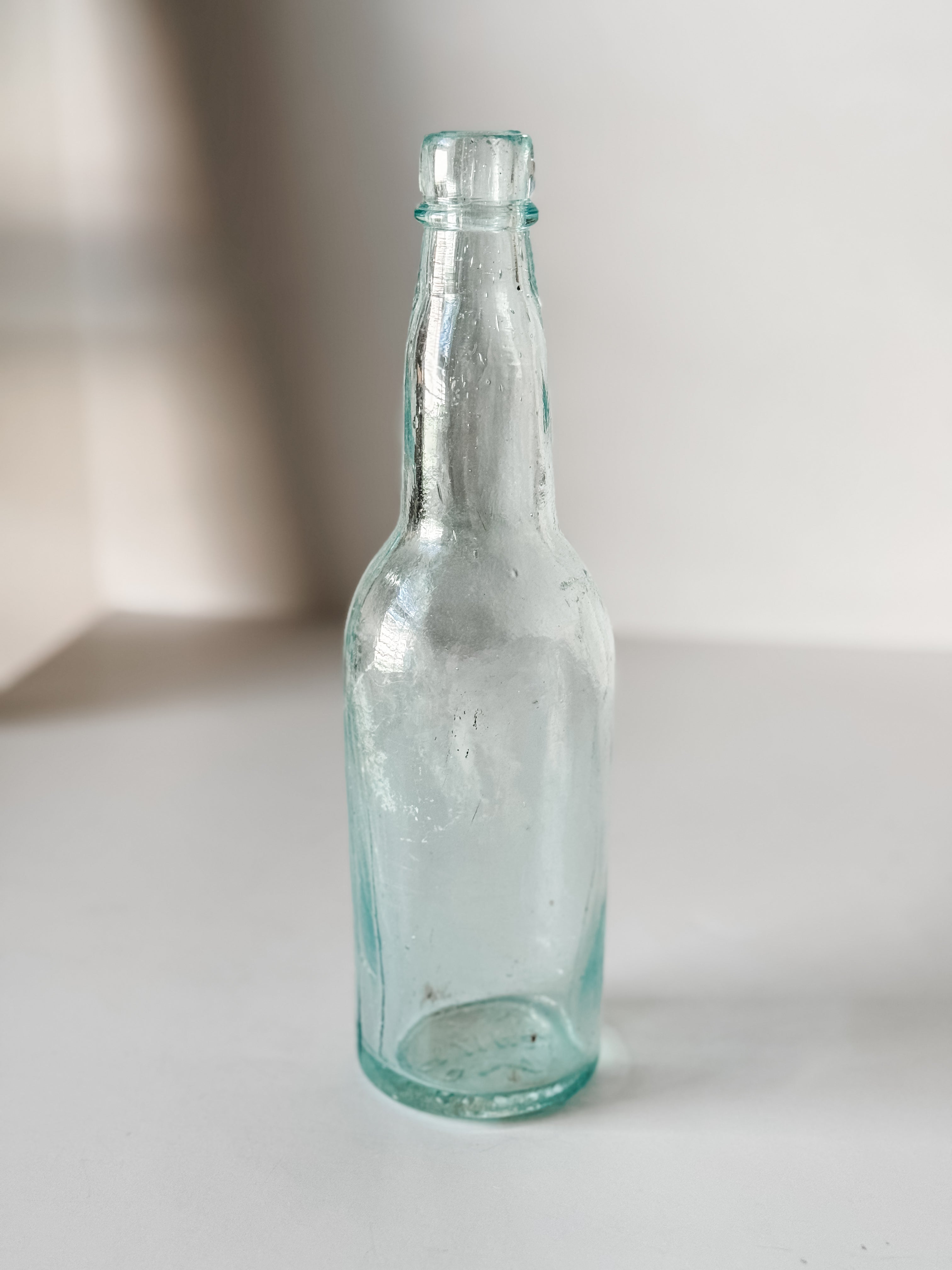 Vintage And Antique Pale Aqua Glass Bottle