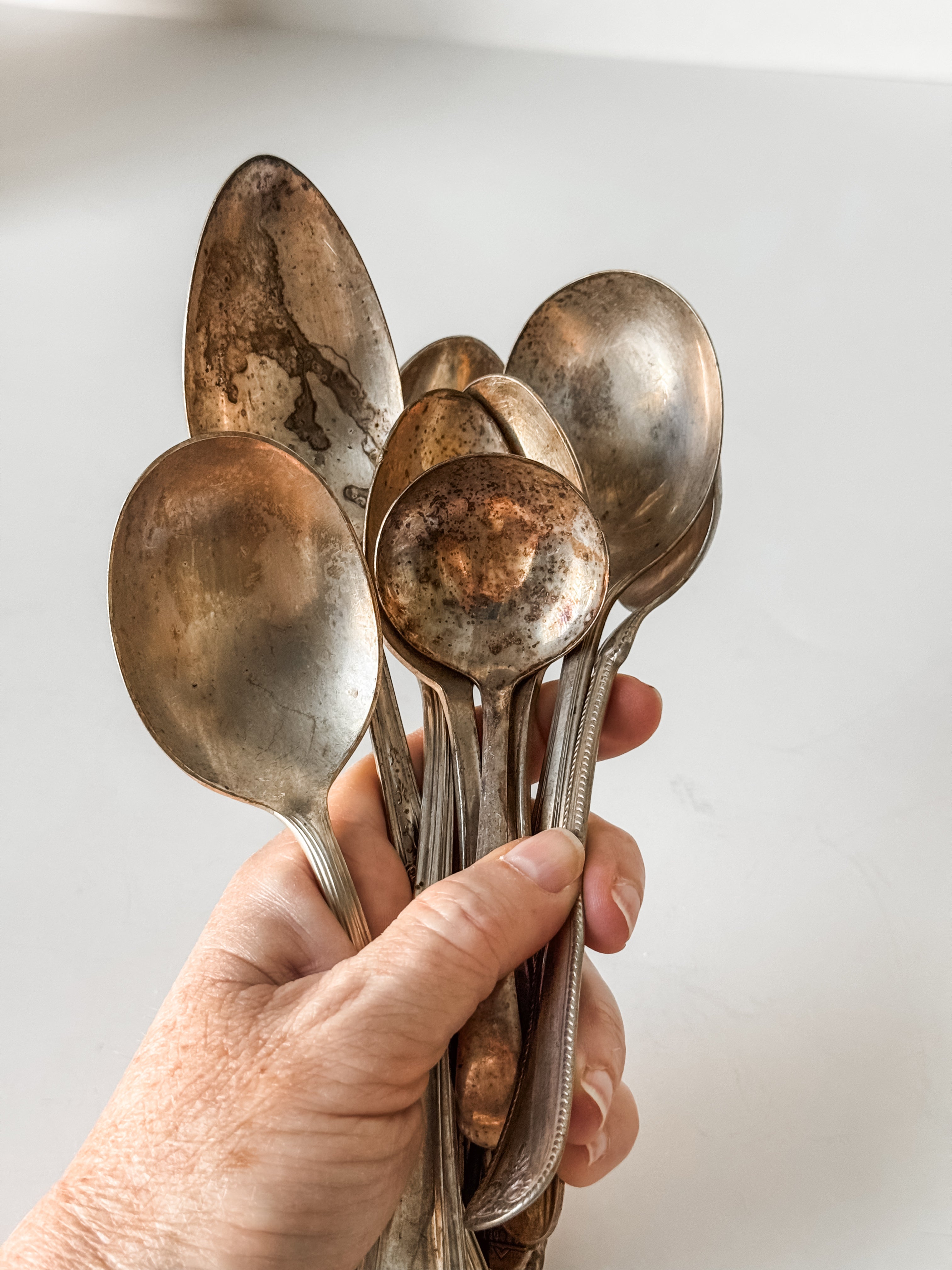 Sweet Bouquet Of Vintage And Antique Spoons